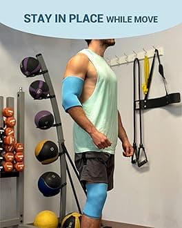 Comfytemp Medium Blue Reusable Gel & Lycra Knee, Elbow, Ankle, Arm, Calf, Leg, Wrist Ice Pack Wrap Compression Sleeve for Injuries & Surgery