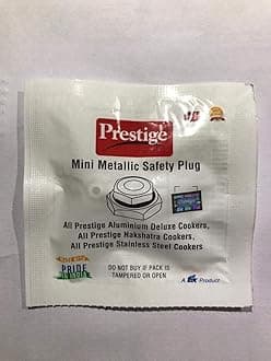 PRESTIGE Alpha Deluxe+ Aluminum Pressure Cooker New Safety Valve, Small, Stainless Steel, Alpha Deluxe Deluxe+ Aluminum Steel