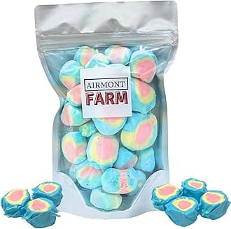 Freeze-Dried Candy Salt Water Taffy 2 oz - Cut To Bite Sized Pieces - Ships In Box - Deliciously Crunchy, Intense Flavor, Lightweight Snack (Fruity Cereal)