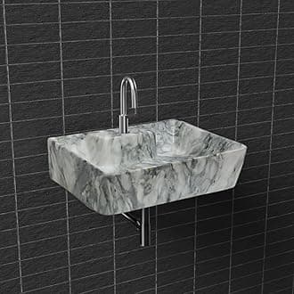 NEROBI Designer Ceramic Table Top Wash Basin For Bathroom | Wall Hung Washbasin | Wall Mounted Bathroom Sink | Wash Basin For Restaurant, Hotel (16 x 12 x 5 Inch)