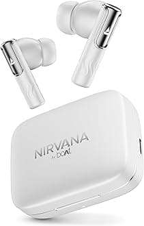 Boat Nirvana Ivy, 50dB Hybrid Active Noise Cancellation, 360º Spatial Audio,Fast Charge,App Support, v5.3 Bluetooth Earbuds, TWS Ear Buds Wireless Earphones with mic (Gunmetal White)