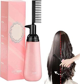 3-Second Hair Straightening Cream, Hair Straightener Treatment with Brush, Hair Straightening Treatment for Curly Hair, Hair Straightening Treatment for All Hair Types, 150ml (1Pcs)