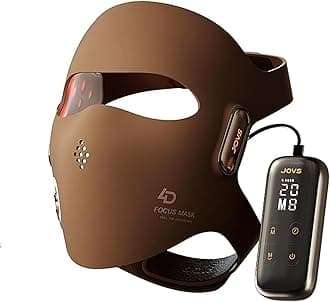 4D Laser Light Therapy Mask - Red For Face, Led Face Therapy, 6X Powerful More Than Led, Fpt Technology, 4 Wavelengths, Anti-Aging