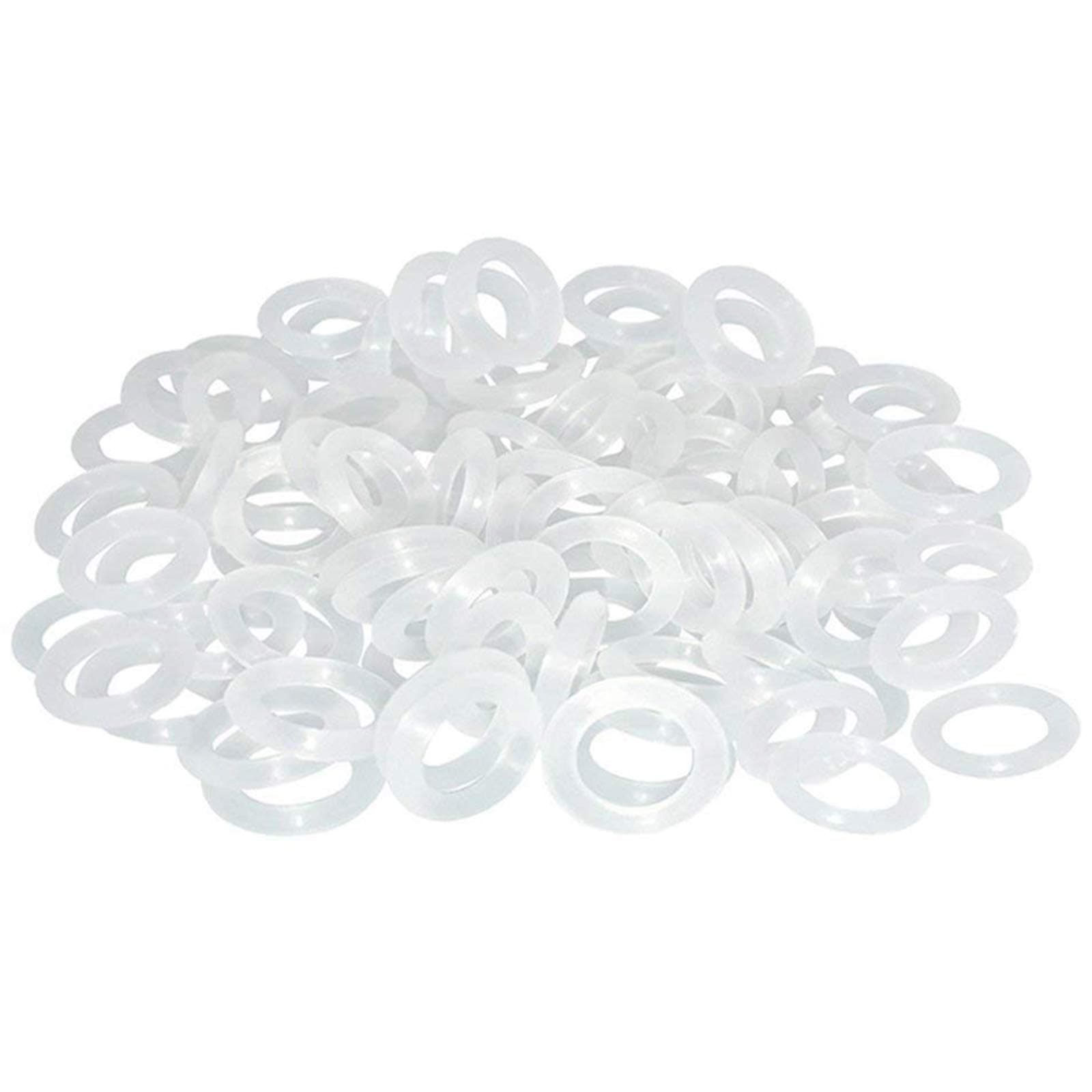 120Pcs Rubber O-Ring Switch Dampeners Keycap white For Cherry MX Key Switch Keyboards Dampers