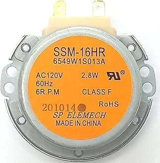 Authorized OEM Part SSM-16HR 6549W1S013A (6549W1S013K) Microwave Turntable Motor for LG Kenmore