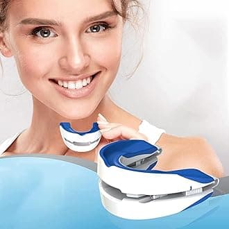 Anti-snoring Device Mouthpiece, Upgraded Adjustable Mouth Type Silicone Anti-snoring Device, Help Sleep at Night, Prevent Snoring and Snoring, Anti-grinding Braces Snoring Device (Standard Size)
