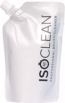 ISOCLEAN Makeup Brush Cleaner Refill Pouch - Liquid Makeup Cleaner Solution for Makeup Brushes and Makeup Tools - Cleans Bristles - No Rinse Formula dries in 60 Seconds - Vegan, Cruelty-free - 275ml