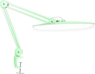 Neatfi XL 2200 Lumens 24W LED Desk Lamp | Home Office & Crafts Use | 20-Inch Wide Head (Midnight Green, Non-CCT with Clamp)