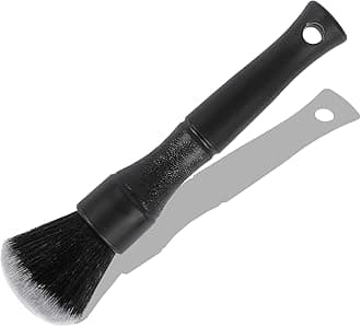 Ziciner Car Detailing Brush, Ultra Soft Car Detail Brush Kit for Elegant Surfaces, Auto Scratch-Free Cleaner Kit for Car Interior & Exterior, Wheels, Dashboard, Engine Bay (Short Handle)