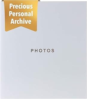 Kiera Grace Photo Album Which Holds 400, 4 by 6-inch Photos, Cool Gray