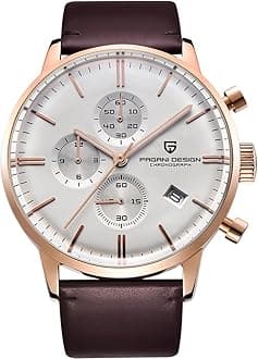Pagani Design PD2720k Quartz Chronograph Sports Watch - Waterproof Stainless Steel Business and Casual Watch for Men