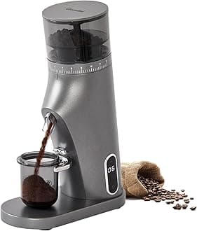 Electric Conical Burr Coffee Grinder, Coffee Bean Grinder with Smart 60S Timer, 60 Precise Adjustable Grind Settings for Espresso, 2-12 Cup, Easy to Clean, Durable & Quiet, G9010B Grey