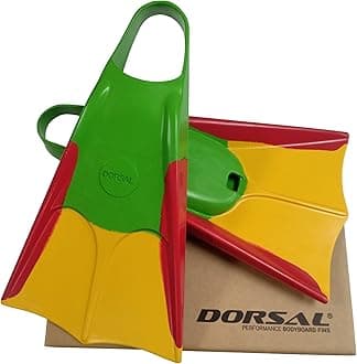 Bodyboard Bodysurfing Floating Swimfins (Flippers) Comfortable Natural Gum Rubber for Swimming, Diving, Surfing