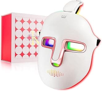 Cordless Beauty Led Face Mask,7 Colors Light Mask with 270Pcs Beads,Rechargeable Led Light Mask for Face Beauty,Anti-Anging