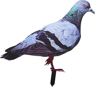 Lifelike Acrylic Pigeon Garden Stake - Realistic Simulation Pigeon Decor for Outdoor Lawn, Yard, and Patio Decoration (12.18x11.79inch)