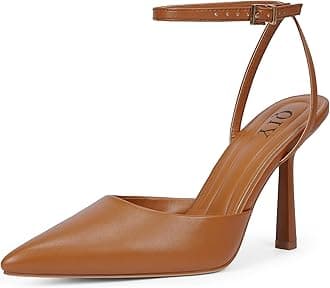 Closed Toe Ankle Strap Heels Women Pumps Pointed Toe Heeled Sandals for Women Stiletto Wedding Dress Shoes