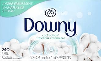 Downy Tumble Dryer Sheets Laundry Softener Fresh Cotton 240 Pack May Vary