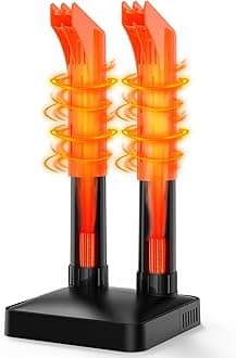 xasla Boot Dryer Shoe Dryer, Glove Dryer with Heat Blower, Ultra Silent Electric Boot Warmer with Articulating Ports, Quick Drying for Work Boots, Ski Boots, Sneakers, Gloves, Hats, Helmets