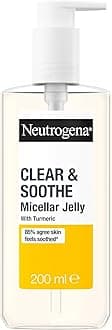 Neutrogena Clear & Soothe Micellar Jelly Make-Up Remover 200ml, Gentle and Effective Cleanser to Remove Make-Up, Suitable for Sensitive Skin