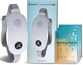 BRONTIXPeriod Cramp Relief Massager With Heating Pad For Back Pain|Crampfree- Period Cramp Relief Heater And Massager|Works As Periods Pain Relief Products|Period Heating Pad