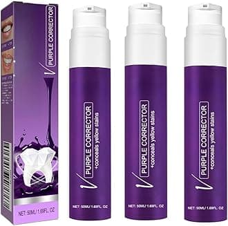 2 PCs White Teeth, Teeth Whitener, Purple Toothpaste for Teeth Whitening Kit Tooth whitening Blanqueador de Dientes (3pcs)