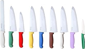 Dolomiten Inox Colour Coded Allergy Knife Set with Mauve Knife