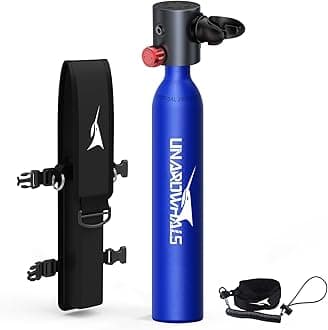 UNAROWHALS Mini Scuba Tank, 5-10 Minutes Usage Time Scuba Tank Kit, DOT/CE-EN250 Certification Dive Tank, 0.5L(3.5Cu Ft) Capacity Portable Scuba Tank, 3000 Psi Max Pressure, Aluminum Diving Tanks