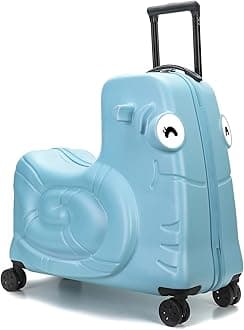 Kids Luggage, Kids Ride-on Luggage with Spinner Wheels Suitcase, Kid's Ride-On Suitcase Help Your Child Relax, Carry On Trolley Luggage with Password Lock