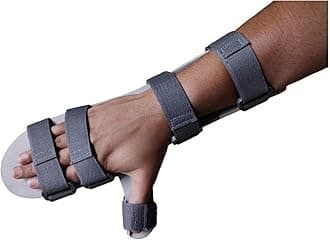 Static Cockup Splint Static Support Splint, Aluminium Hand Support Palm, Elbow Support (Medium Right Hand)