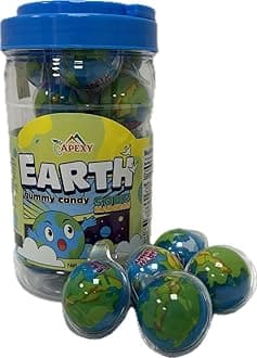 Apexy Sour Planet Gummies - with Fruity Liquid Center Eyeball Candy for Halloween, Birthday, Trick Or Treat, Party Candy - Jelly Filled Gummies, Fat Free, Nut Free. 11.42oz (Sour Madness Planet)