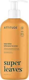 Body Lotion, EWG Verified Moisturizer, Vegan Skin Care Products, Non-Greasy, Hydrating for Dry Skin, Cruelty Free, Orange Blossom & Eucalyptus Scent, 16 Fl Oz