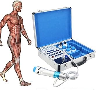 Extracorporeal Shock Wave Machine, ED Electromagnetic Therapy Machine, Pain Relief Massager with Massage Head & Handle Wire, for Treatment