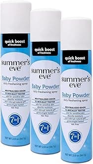 Summer's Eve Baby Powder Freshening Deodorant Spray, 2 Oz (Pack of 3)
