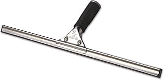 PR45 Pro Stainless Steel Window Squeegee, 18 inch Wide Blade, Black Rubber