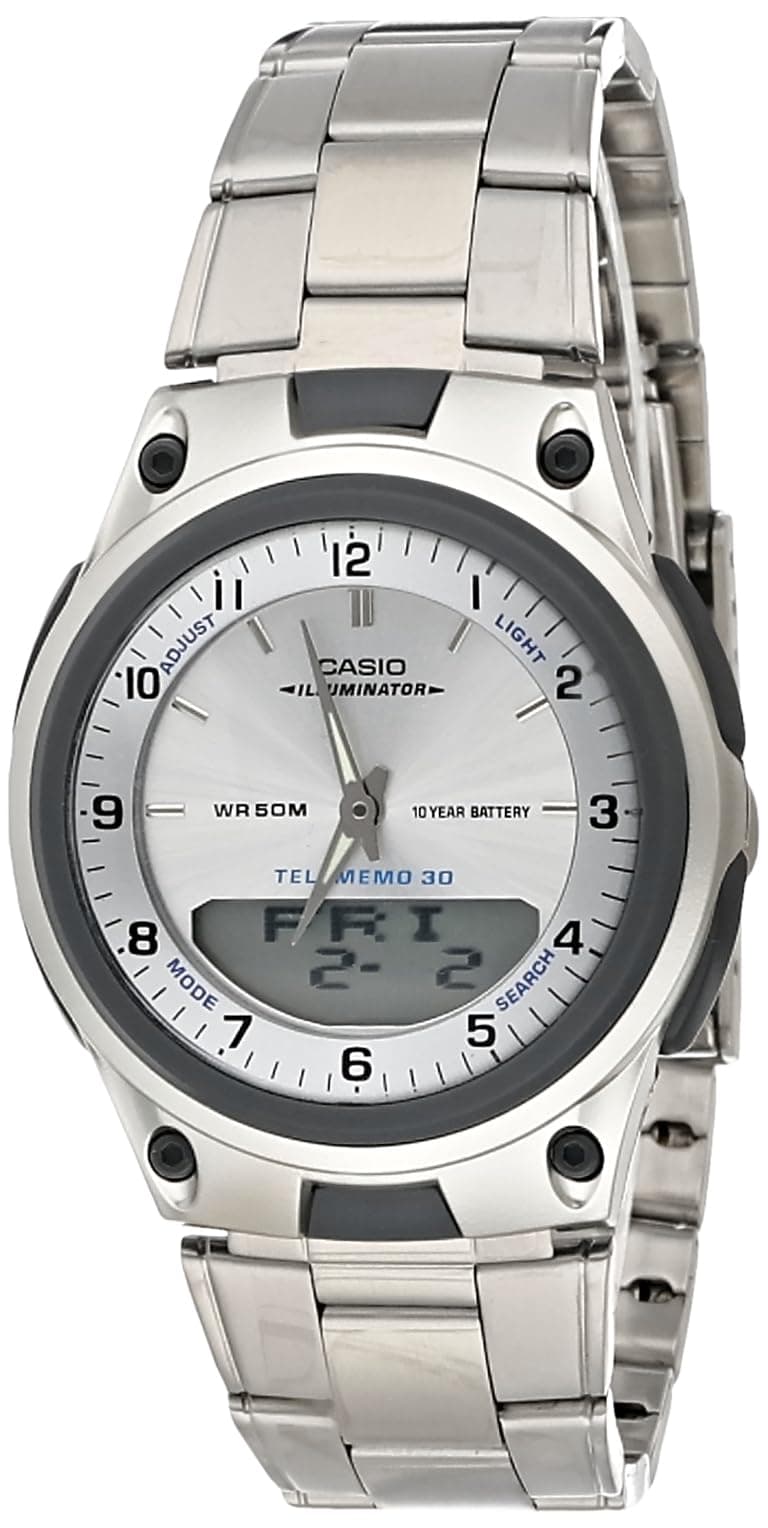 Casio Men's Black Dial Stainless Steel