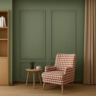 Polystyrene Wall Molding Kit, Ready to Assemble, All Edges Pre-Cut, Factory Primed, White, Contemporary Elegant Style, 2 Top 2 Bottom Frames P-1