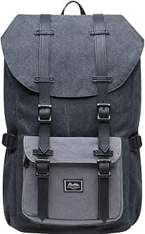 KAUKKO Laptop Outdoor Backpack Traveling Daypack Hiking Rucksack Large Capacity Bag Fits 15.6" (E5-1BG-NEW)