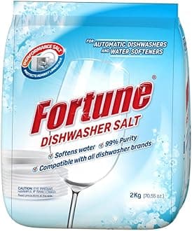 Dishwasher Salt Pouch 2 Kg | Softens Hard Water & Prevents Limescale | Enhances Detergent Performance | For All Dishwashers