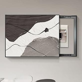 F,80X60cm, Electric Box Cover Push And Pull Modern Decorative Electric Box Cover Electric Meter Box Counters Decoration Hide Paintings Creative Simple Design Distribution Box Painting [Energy Class A]