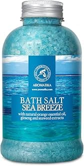 AROMATIKA Sea Breeze Bath Salts – 600 g - Aromatherapy Bath Soak for Good Sleep, Relaxing & Calming Bath, Natural Bath Salts for Soaking Bath, Body Care, Beauty, Wellness & Home Spa, Gift Idea