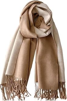 Floralies Cashmere Scarf for Women Wool Scarf Gift Box Double-sided Style Tas...