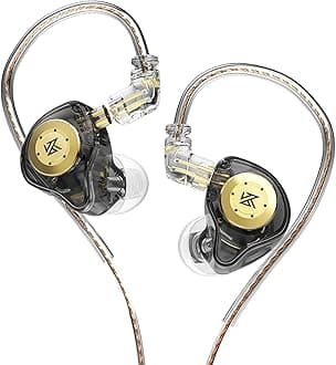 Morelian EDX Pro In Ear Stage Monitor Headphone Dual Dynamic Unit Earphone Shock Bass Earbuds with 0.75mm Detachable Cable Comfortable Wired Headset (No Mic)