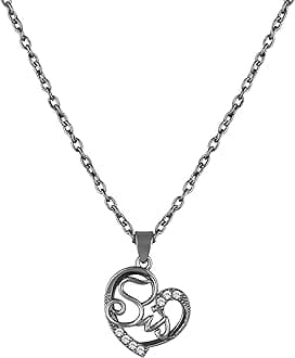 Mahi Heart Pendant Necklace with Chain for (PAPS1101921PR)