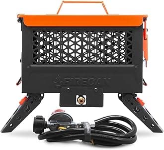 FireCan Portable Propane Fire Pit with Hose and Adjustable Regulator