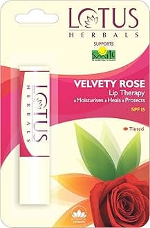 Lip Therapy Tinted Lip Balm - Velvety Rose | SPF 15 | Moisturises, Heals & Protects Lips | 4g