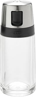 Good Grips Salt Shaker with Pour Spout, Clear/Silver, Salt & Pepper