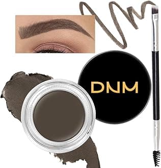 Medium Brown Eyebrow Powder Pomade Gel Shaper Makeup Kit with Dual-ended Brush, Eyebrow Stencil Kit for Women Shaping, Eye Brow Pomade Stencil Shaper Tinting kits for Women Long Lasting Waterproof