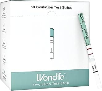 Ovulation Test Strips - Women Fertility Tracking and Pregnancy Planning with Cycle-Detecting LH Surge - Highly Sensitive and Fast Result at Home Kit (50 Count)