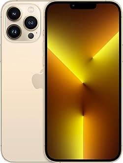 Apple iPhone 13 Pro Max, 128GB, Gold - Locked to Cricket (Renewed)