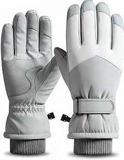 Azonee Winter Ski Gloves, Waterproof and Windproof Touchscreen Snow Gloves for Men Women, Anti-Slip Snowboard Warm Winter Gloves for Cold Weather, Perfect Thermal Protection, 1 Pair